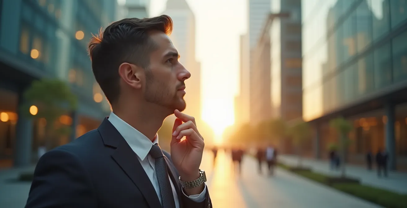 Métaphore visuelle de la stratégie dual track montrant deux chemins convergents