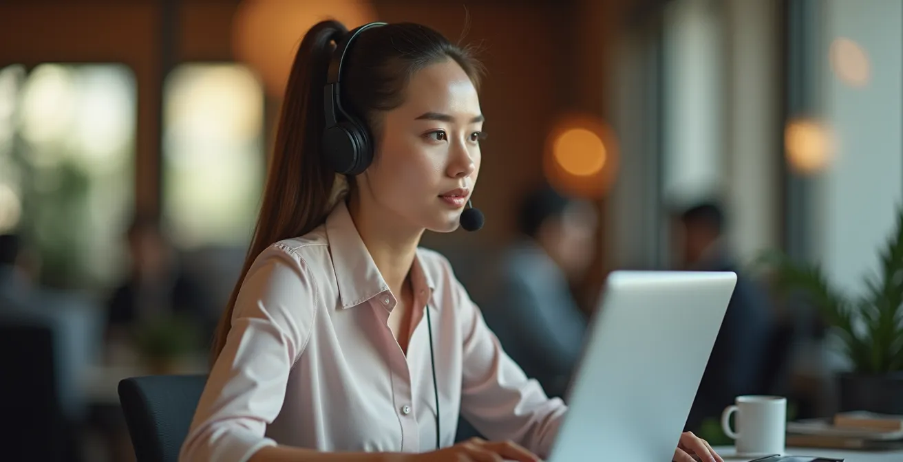 Équipe de support client travaillant efficacement pour répondre rapidement aux abonnés